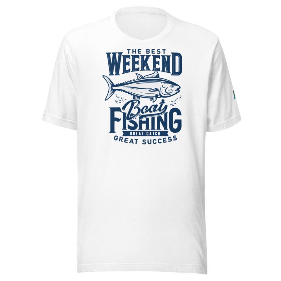Best Weekend Boat Fishing Tee