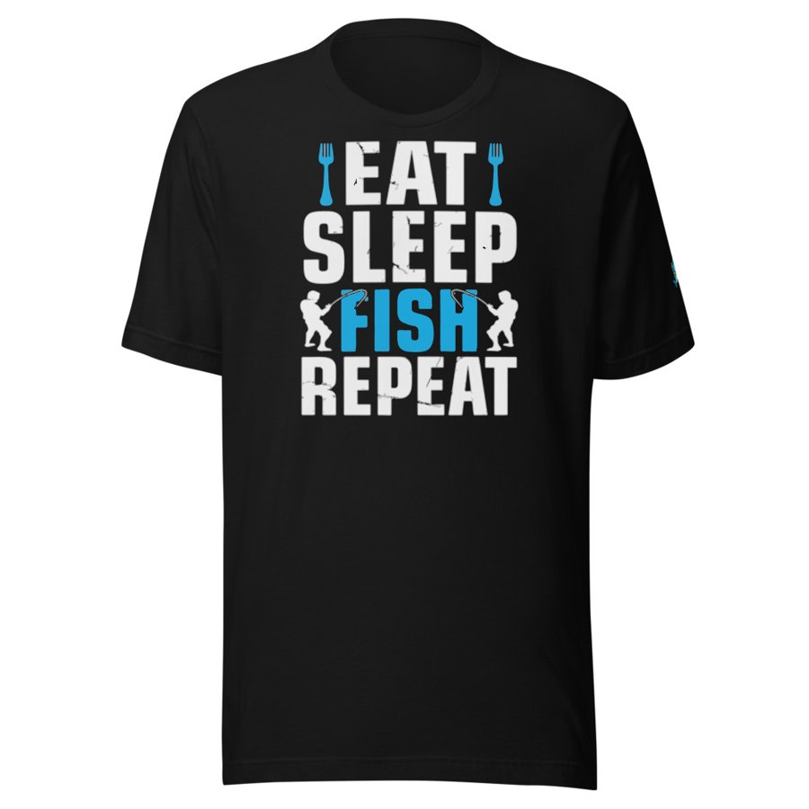 Eat Sleep Fish Repeat Tee