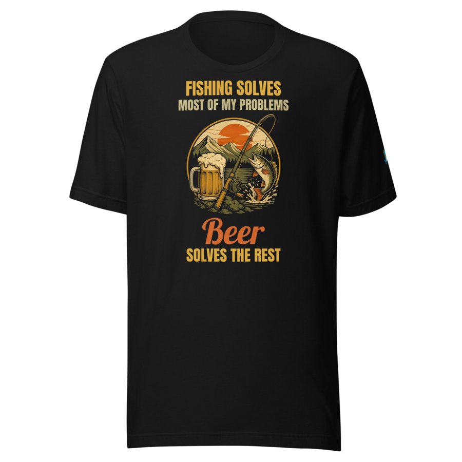 Fishing Solves Beer Tee